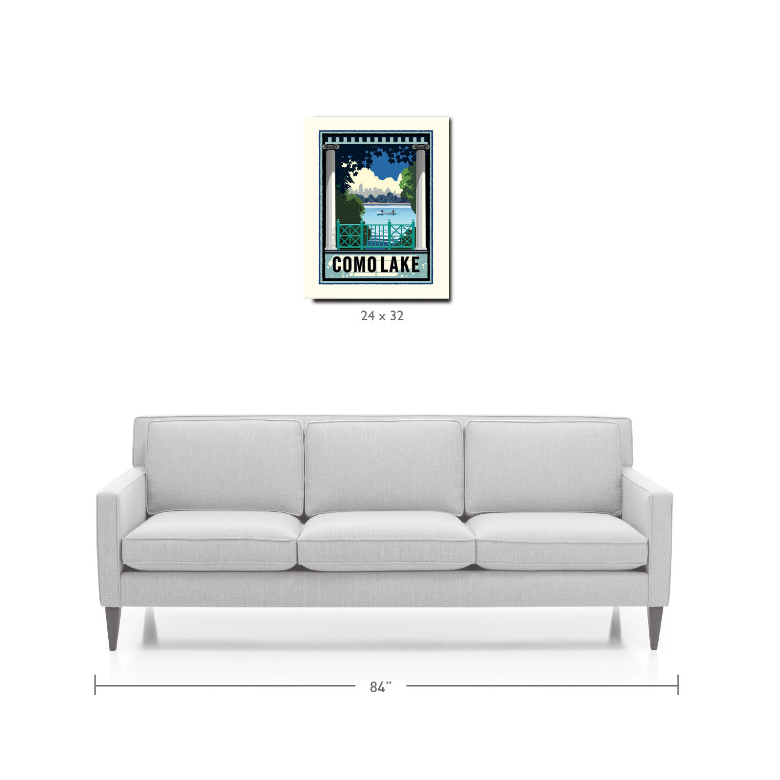 Landmark MN | Como Lake St Paul Art Print - My American Goods