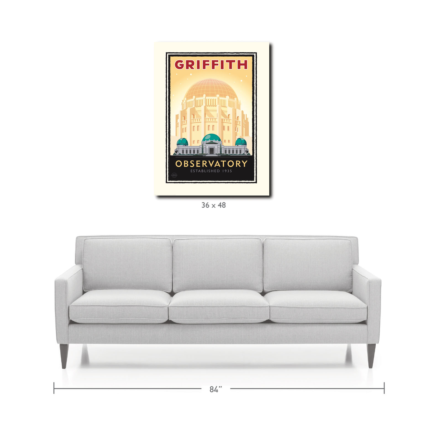 Landmark CA | Griffith Park Observatory Gold - My American Goods