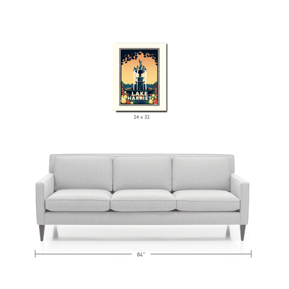 Landmark MN | Lake Harriet Rose Garden Minneapolis Art Print - My American Goods