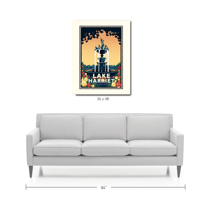 Landmark MN | Lake Harriet Rose Garden Minneapolis Art Print - My American Goods
