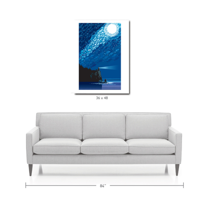 Landmark MN | Lake Superior Starry Night Art Print - My American Goods
