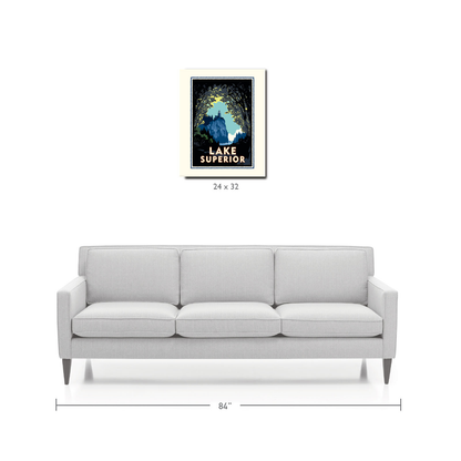 Landmark MN | Lake Superior Woods Art Print