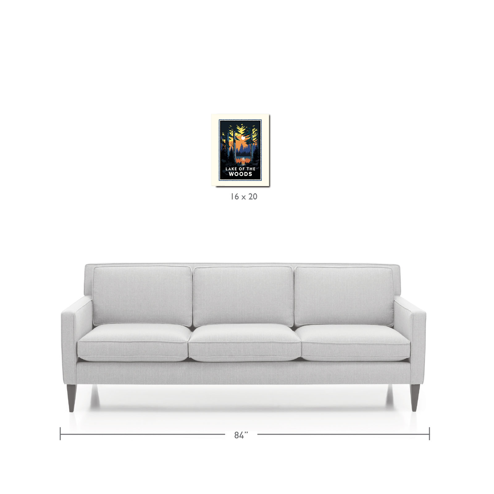 Landmark MN | Lake of the Woods Art Print - My American Goods