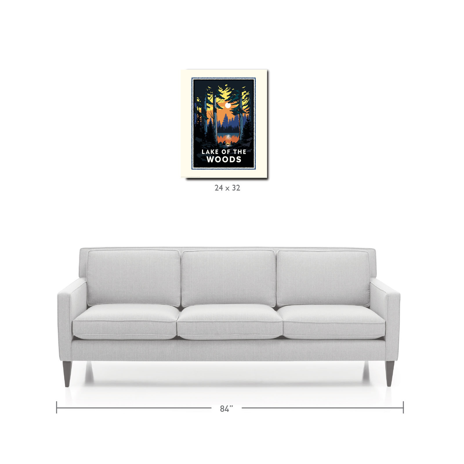Landmark MN | Lake of the Woods Art Print - My American Goods