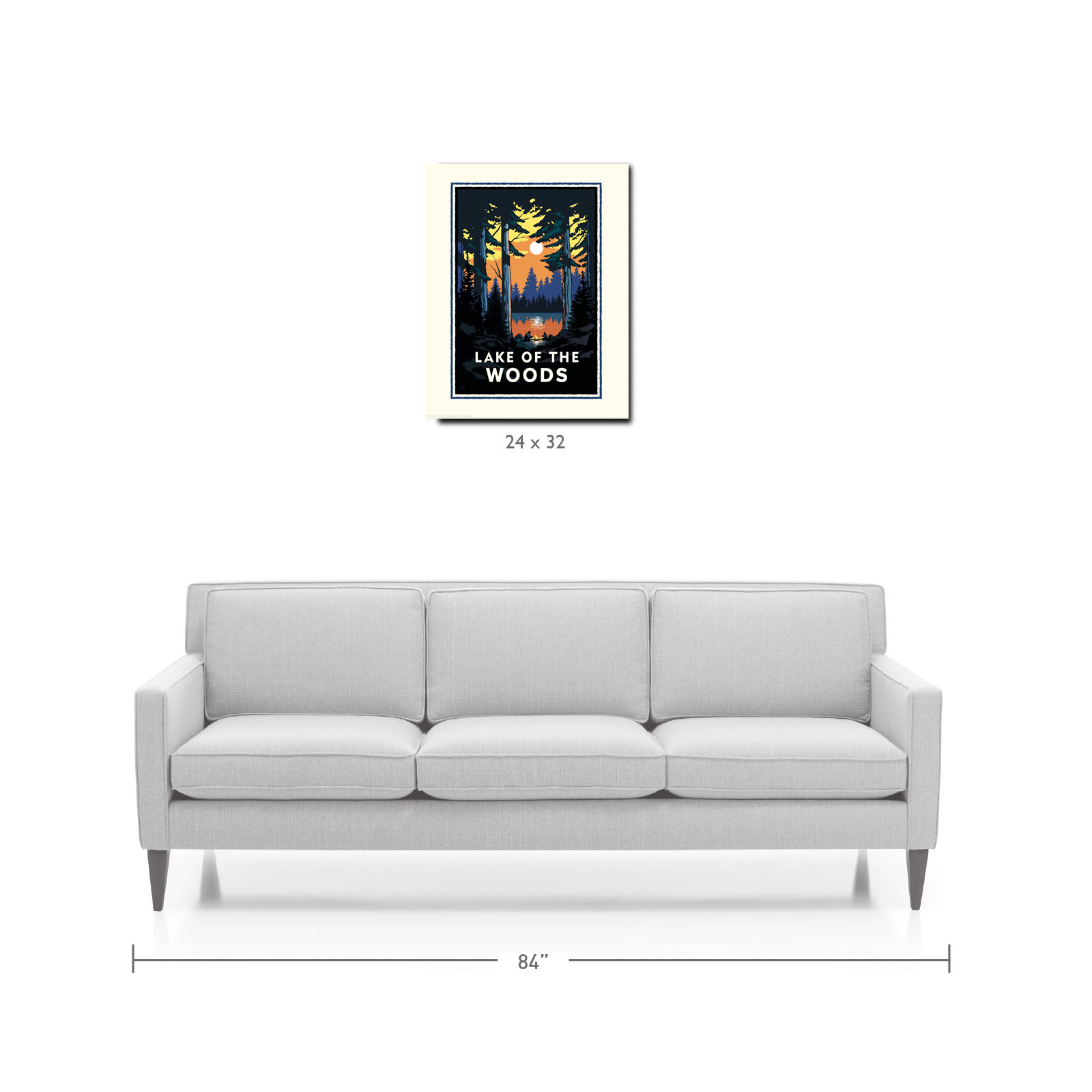 Landmark MN | Lake of the Woods Art Print - My American Goods