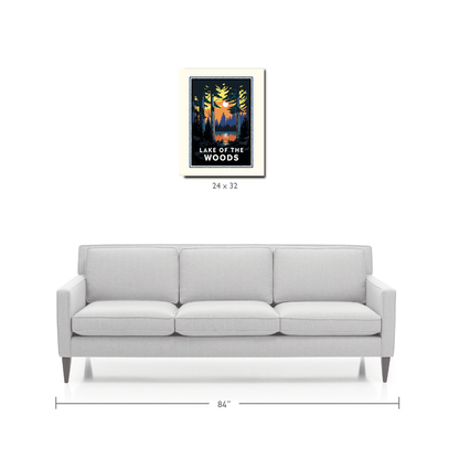 Landmark MN | Lake of the Woods Art Print - My American Goods