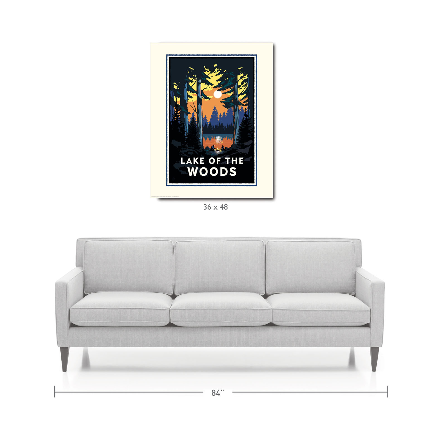 Landmark MN | Lake of the Woods Art Print - My American Goods