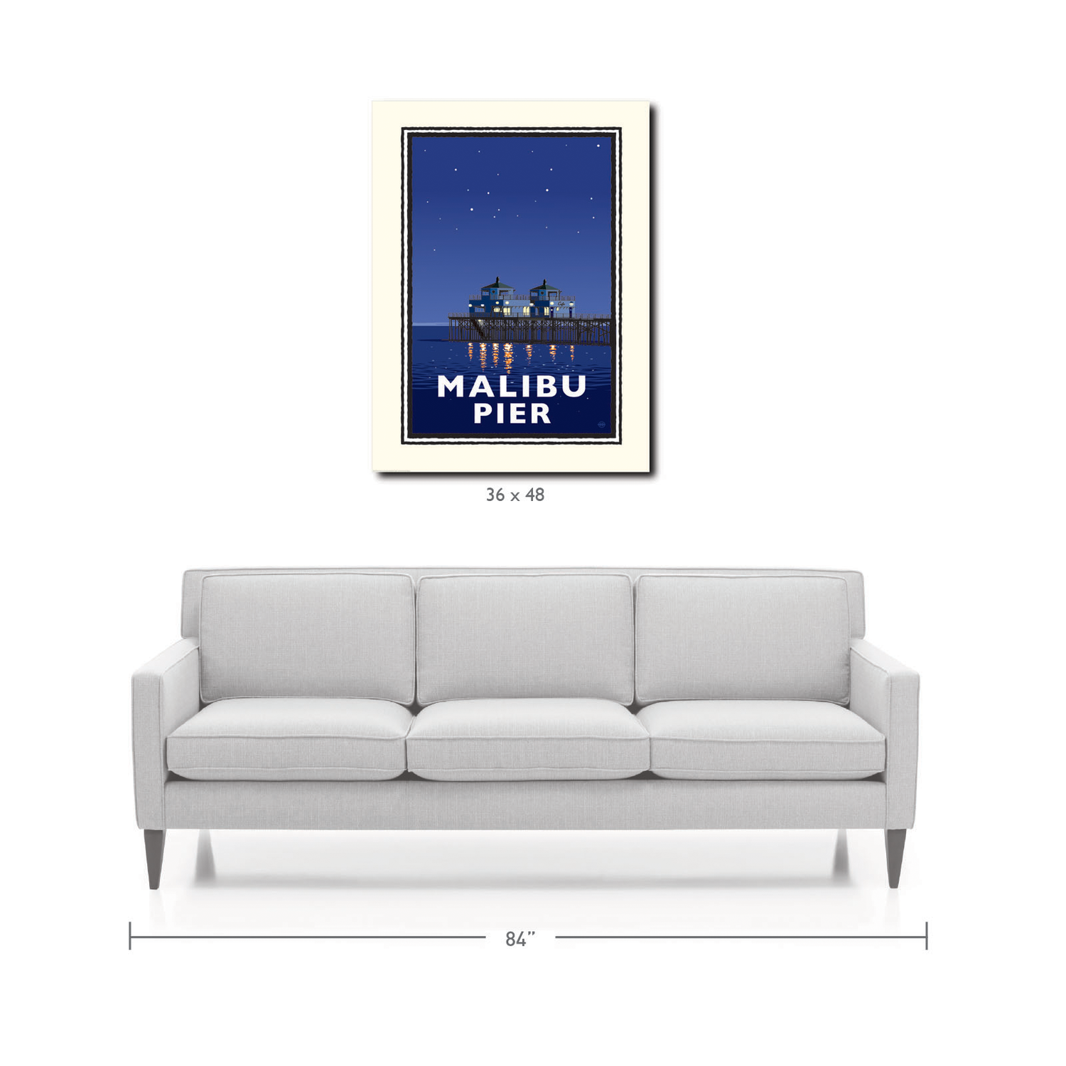 Landmark CA | Malibu Pier Night - My American Goods