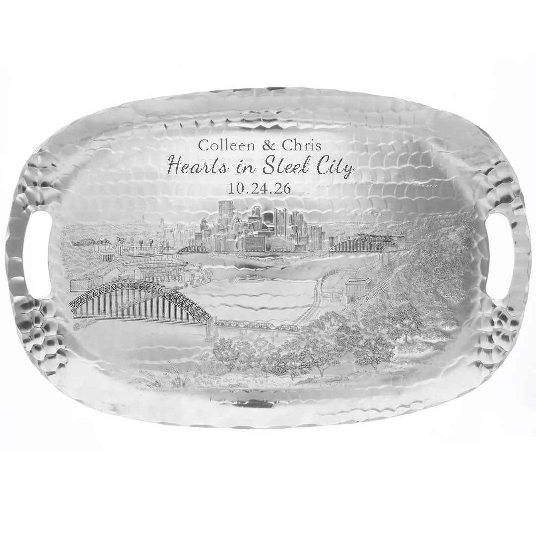 Pittsburgh Skyline Luncheon Tray