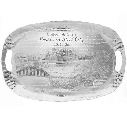 Pittsburgh Skyline Luncheon Tray
