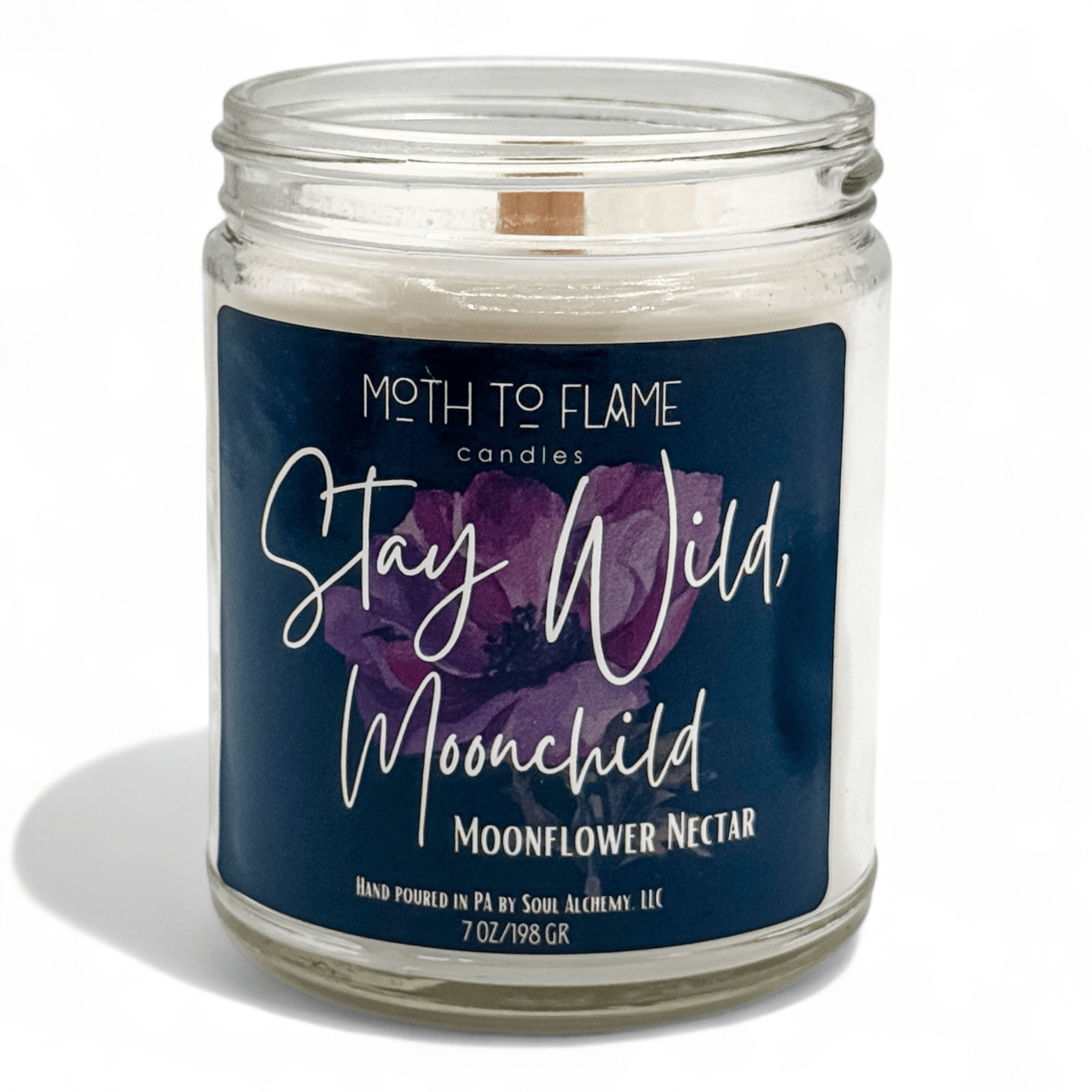 Moth to Flame Candles Candles Stay Wild, Moon Child – 7 oz Candle