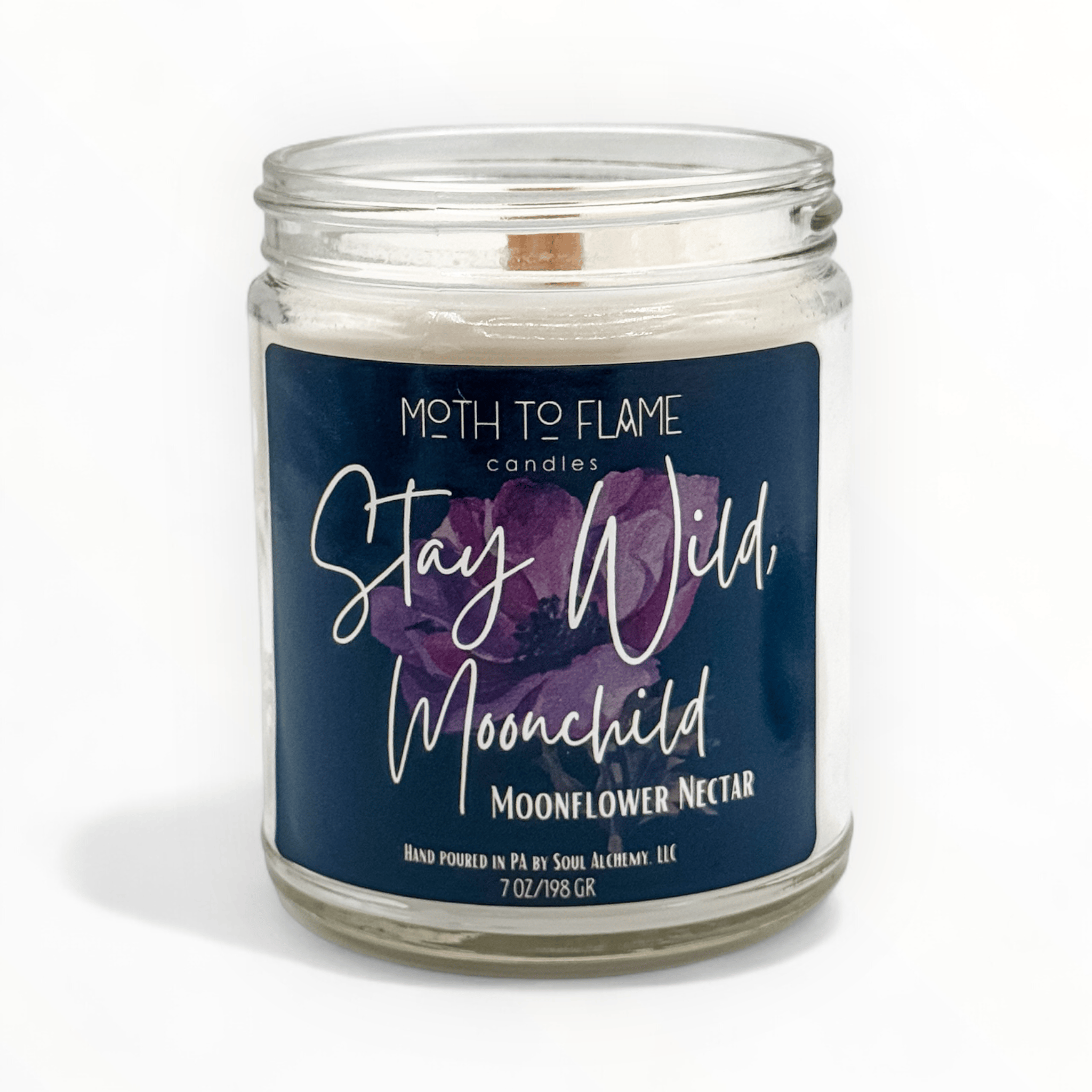 Moth to Flame Candles Candles Stay Wild, Moon Child – 7 oz Candle