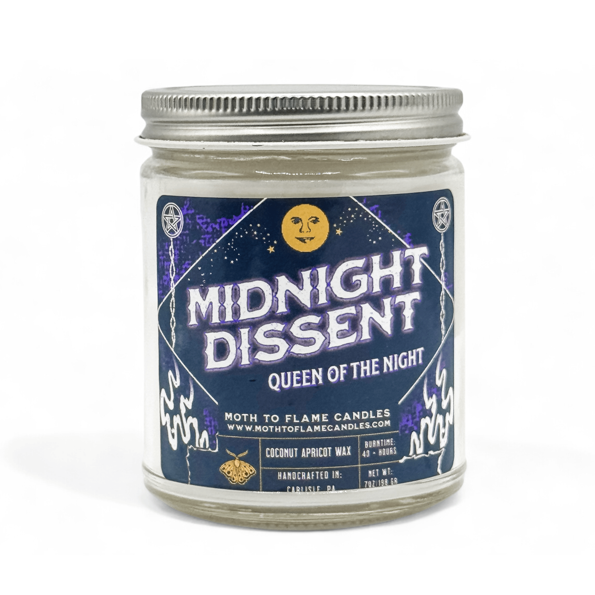 Moth to Flame Candles Candles Midnight Dissent – 7 oz Candle