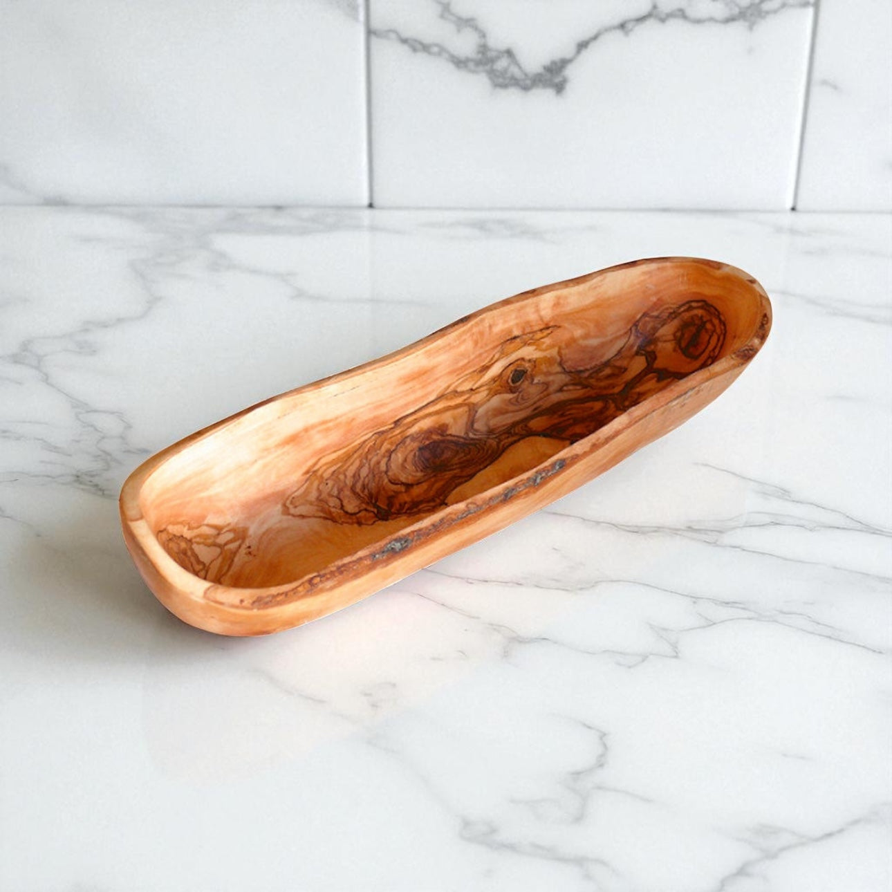 Large Olive Wood Bread Bowl - My American Goods