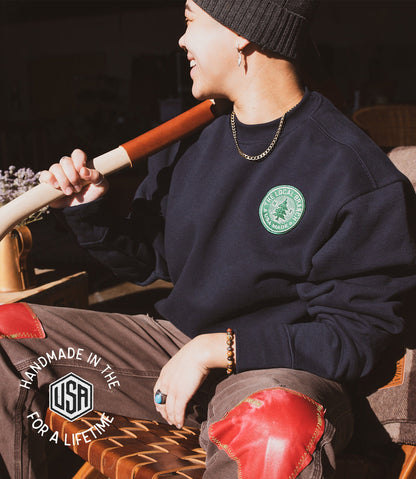 The Local Branch Sweatshirt New York Pine Tree Heavyweight Sweatshirt  - USA Made