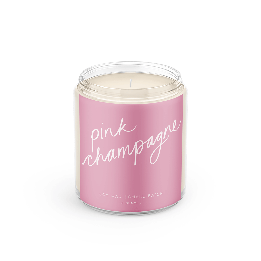 Pink Champagne - 8oz Soy Candle - My American Goods