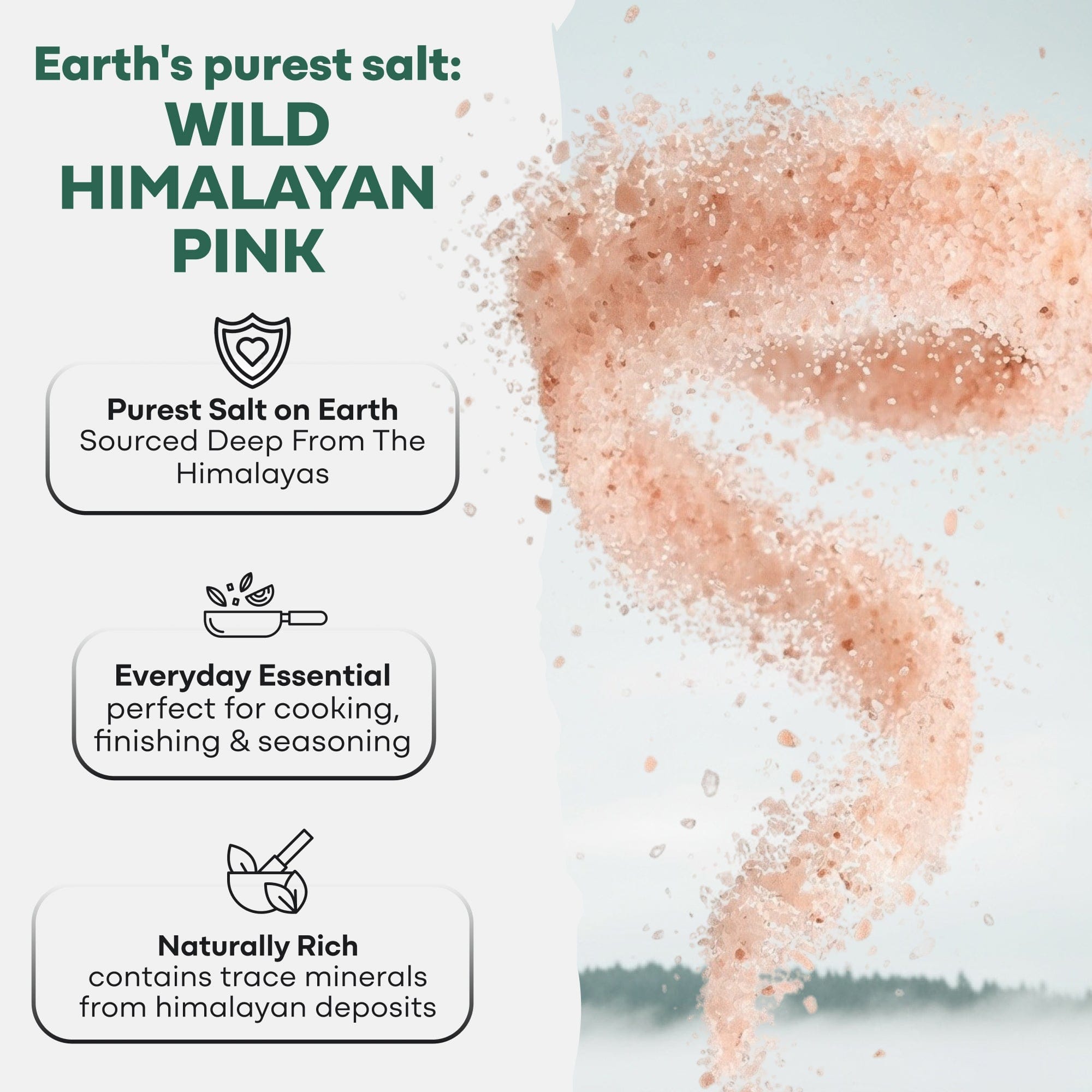 Wild Foods Salt Himalayan Pink Salt – Mineral-Rich Gourmet Salt for Flavor &amp; Health