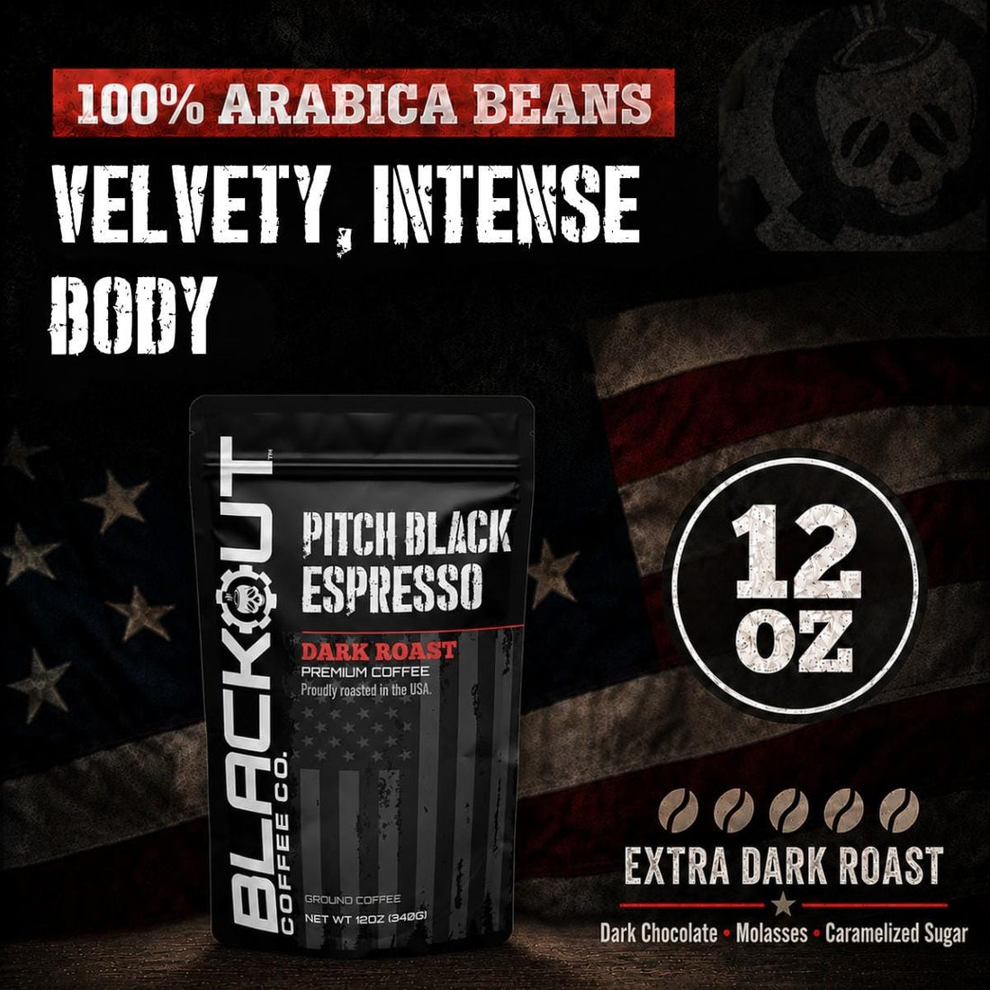 Blackout Coffee Co Coffee Pitch Black Espresso Coffee