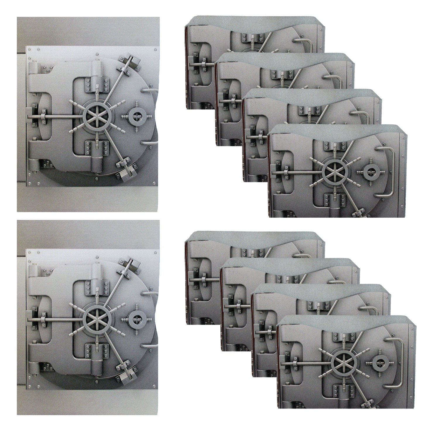 Rogue Industries RFID Sleeve Platinum Vault - 8 Credit Card Sleeves Pack + 2 Passport Sleeves RFID Blocking Credit Card Sleeves - Platinum Vault