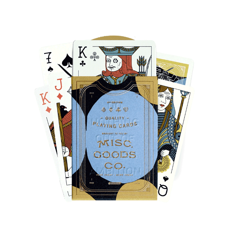 "Misc. Goods" Playing Cards