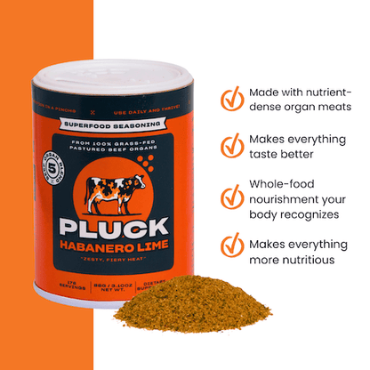 Pluck Seasoning Shaker Pluck Habanero Lime – Animal-Based Superfood Seasoning