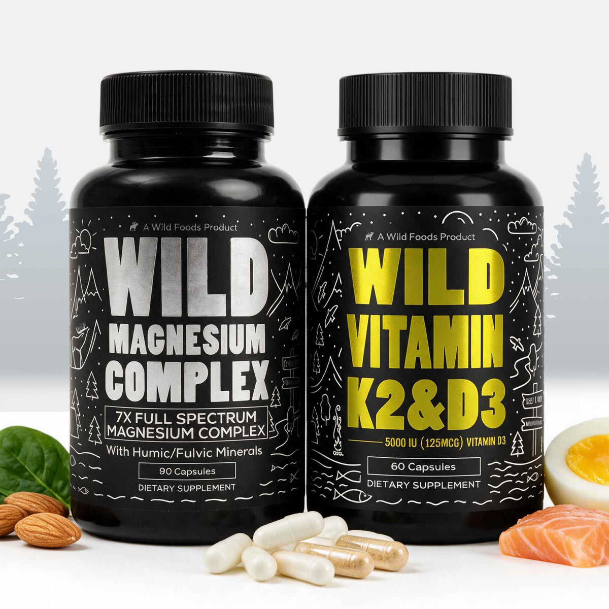 Power Bundle: Magnesium + Vitamin K2 &amp; D3 with Pepper Extract