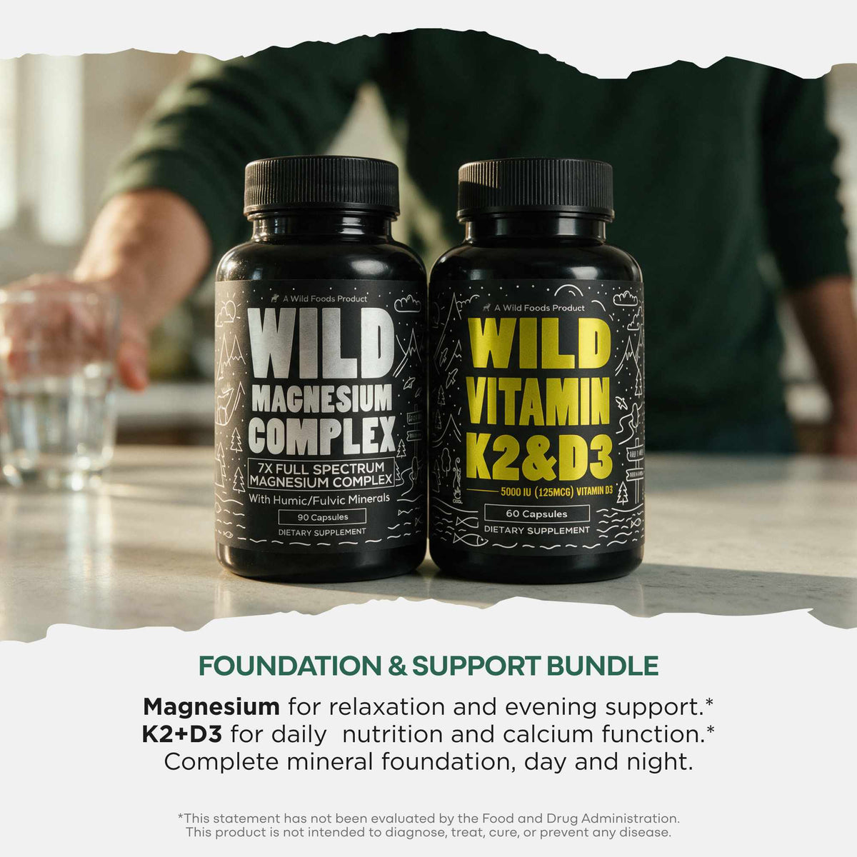 Power Bundle: Magnesium + Vitamin K2 &amp; D3 with Pepper Extract