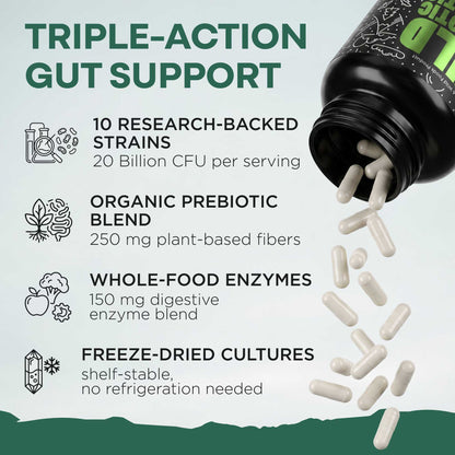 Wild Foods Supplements Prebiotics &amp; Probiotics, 30 servings – Gut Health &amp; Digestion Support