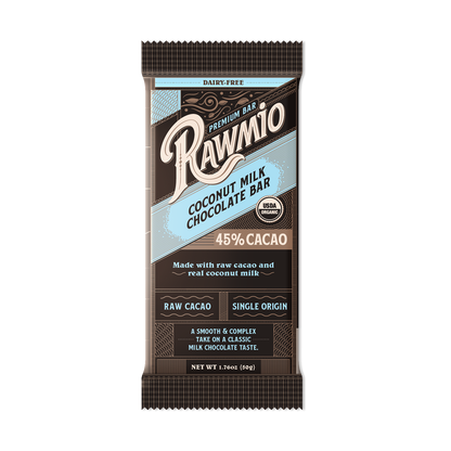 Premium Coconut Milk Chocolate Bar - 45% Cacao