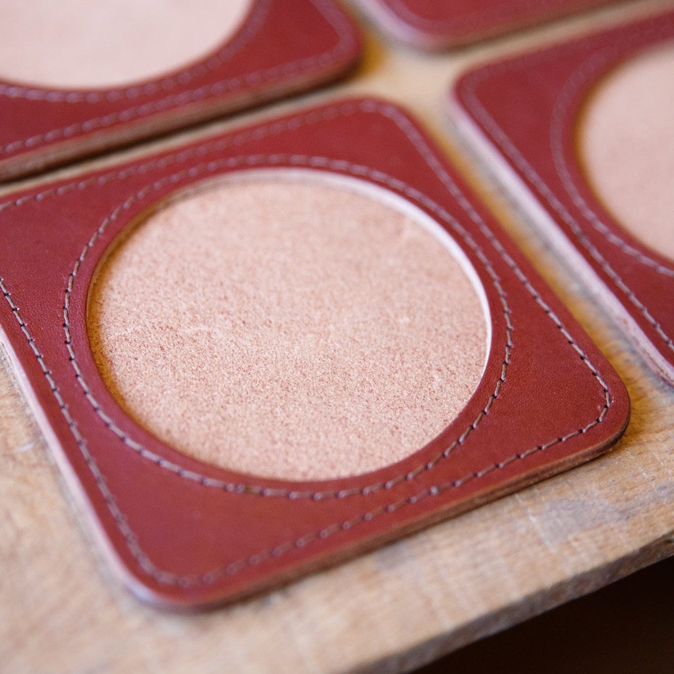 The Local Branch Premium Leather Coasters - USA Made