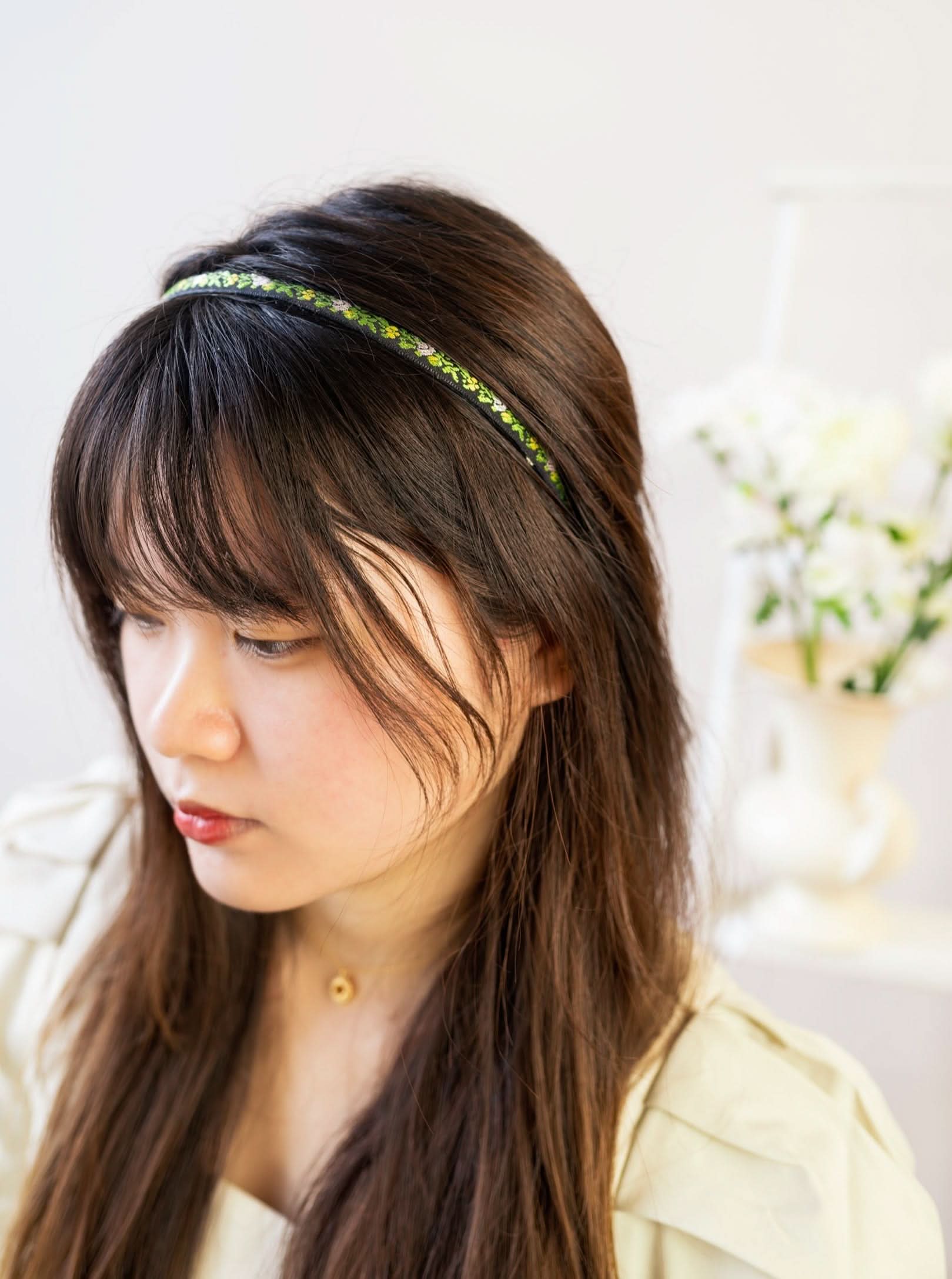 Ash &amp; Rose Headbands Limelight Vines Skinny Headband