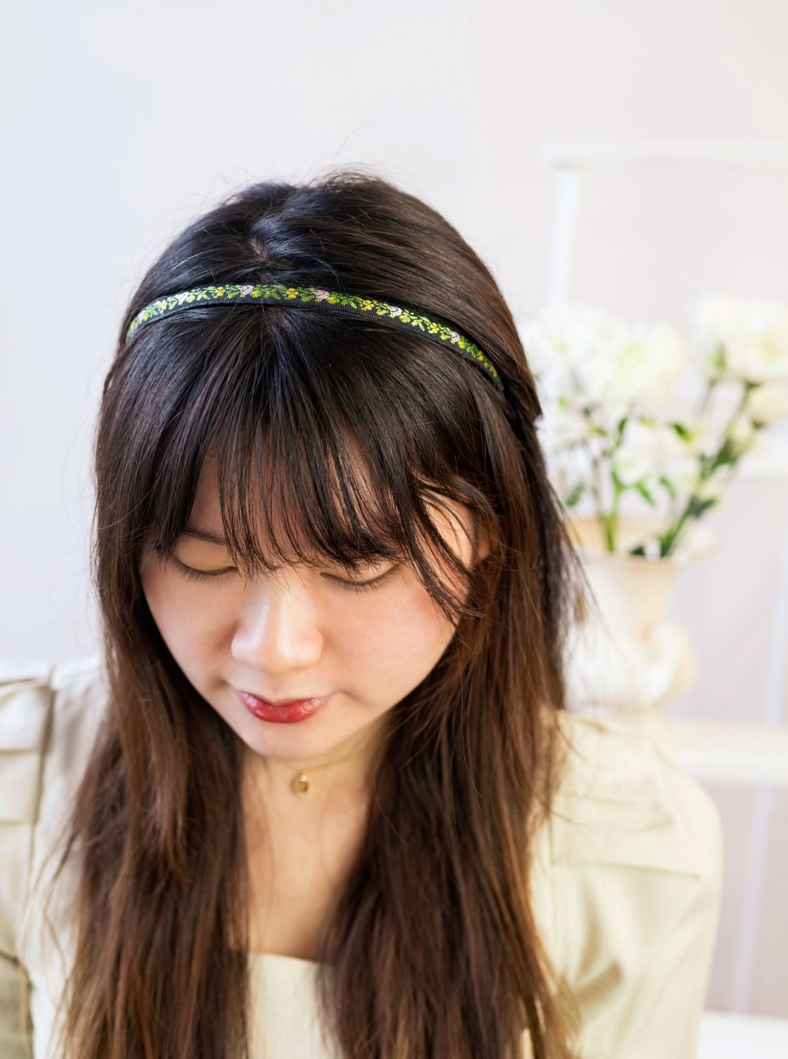 Ash &amp; Rose Headbands Limelight Vines Skinny Headband