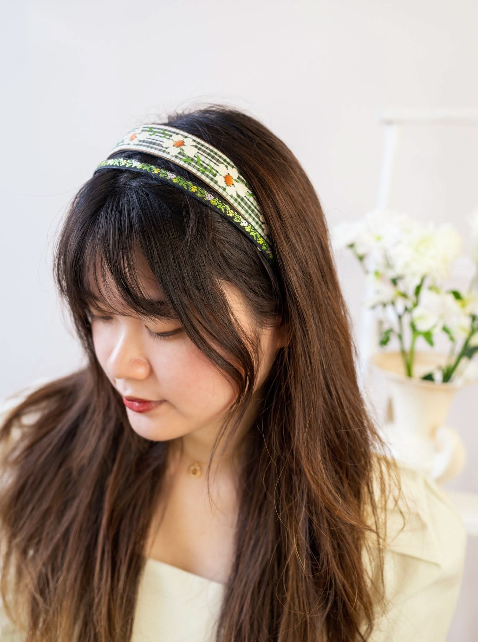Ash &amp; Rose Headbands Limelight Vines Skinny Headband