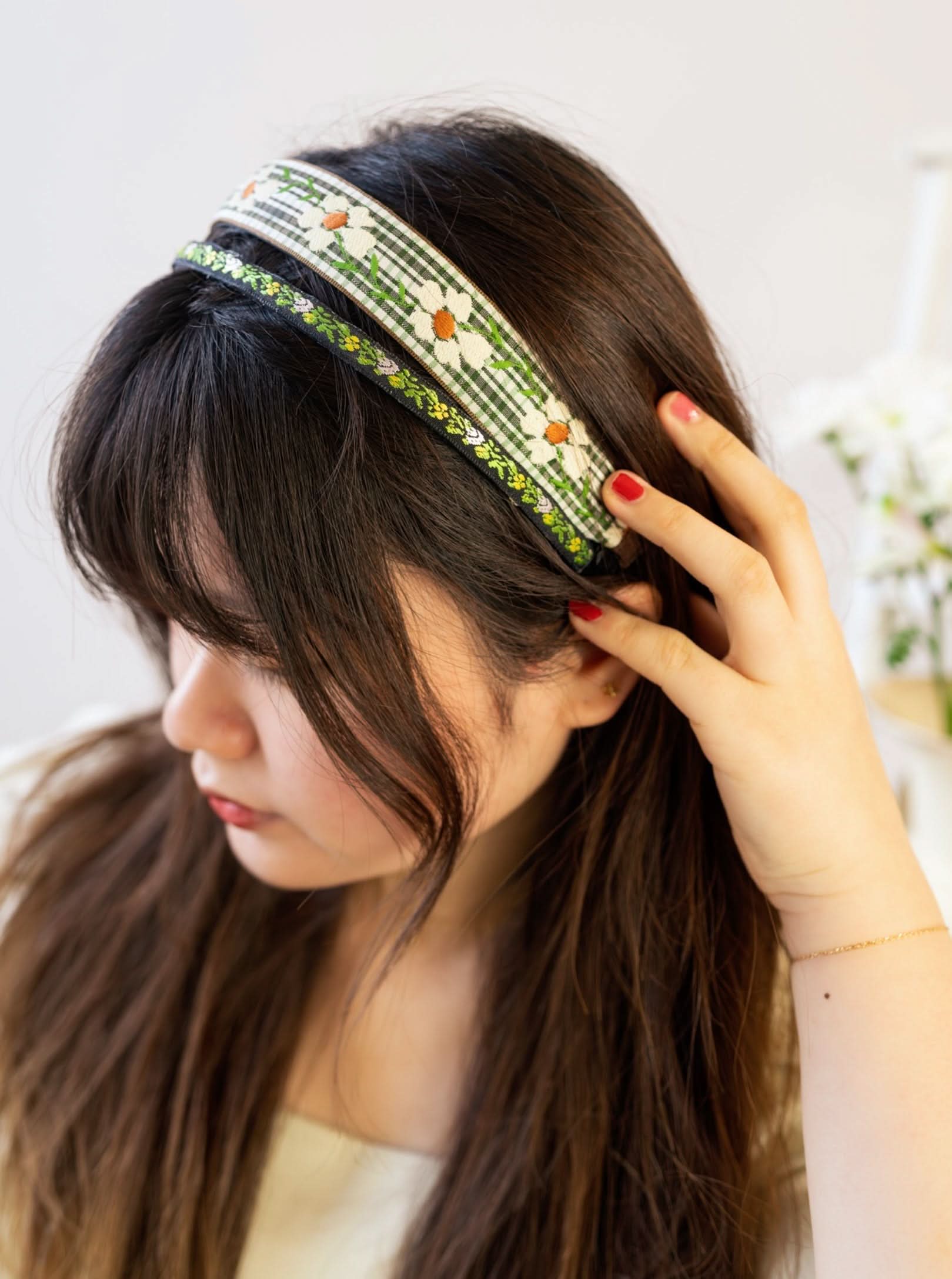 Ash &amp; Rose Headbands Limelight Vines Skinny Headband