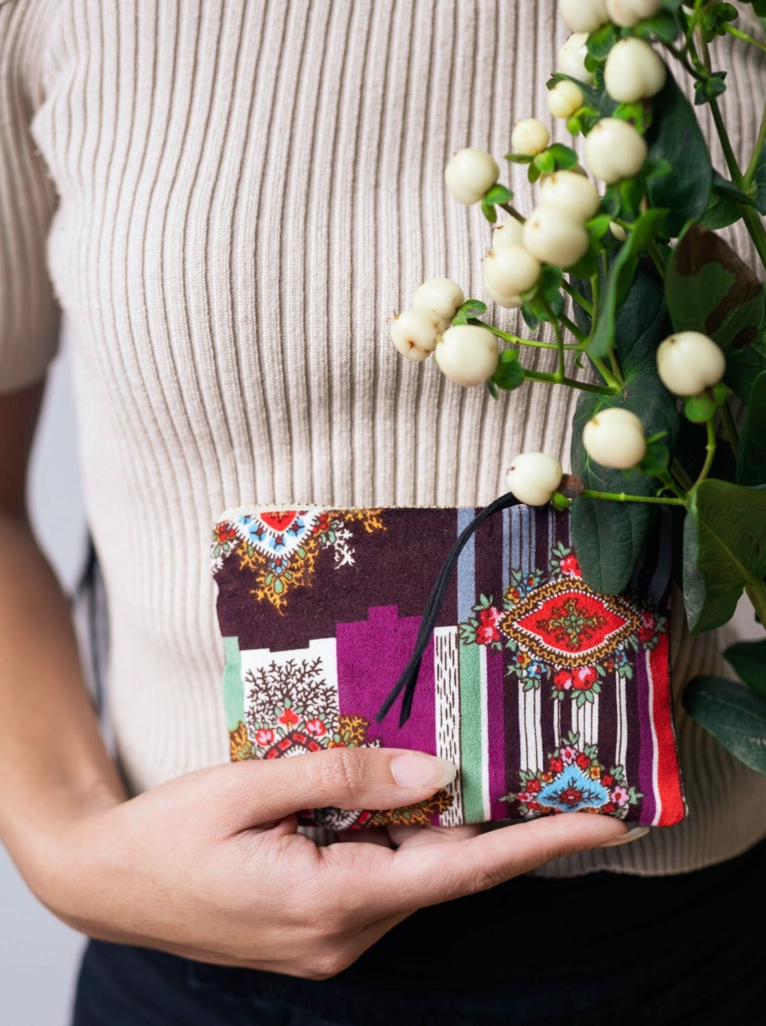Geo Paisley Mini Pouch - My American Goods