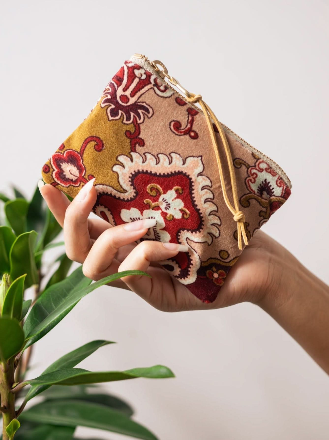 Boho Velvet Mini Pouch - My American Goods