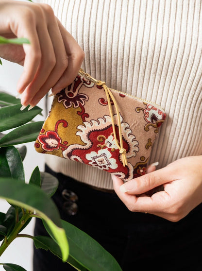 Boho Velvet Mini Pouch - My American Goods