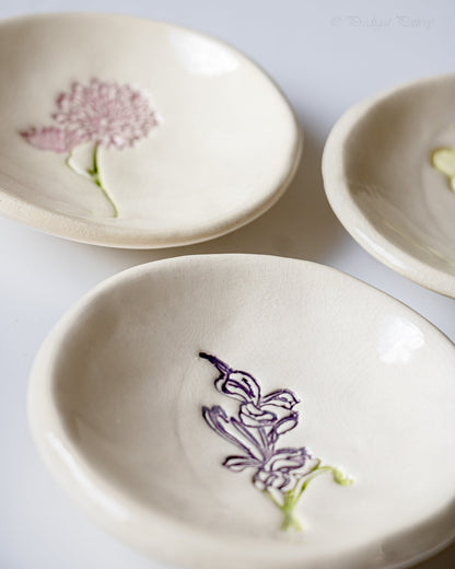 Birth Flower Ring Dish - My American Goods