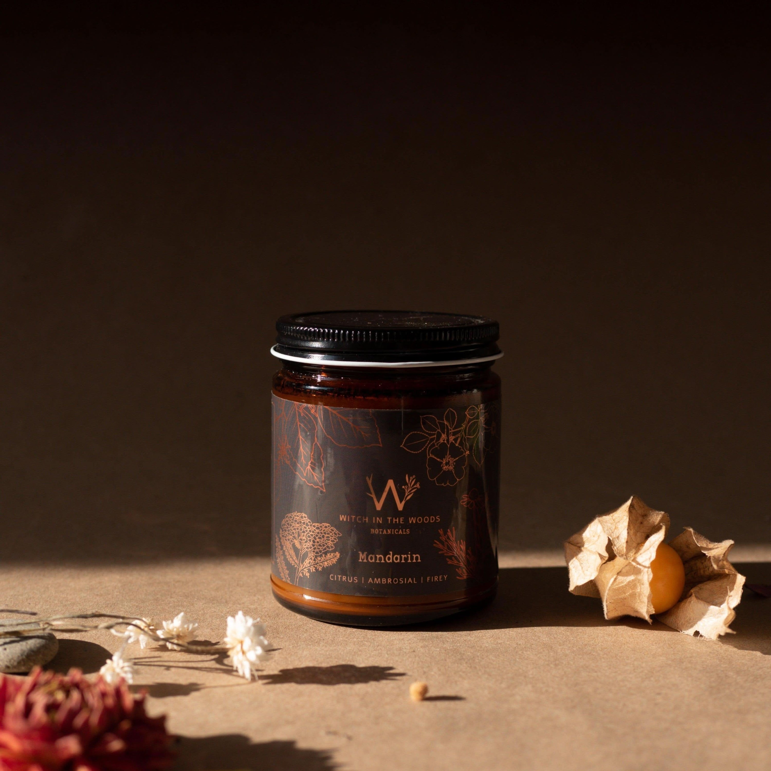 Witch in the Woods Botanicals Candle Mandarin Soy Candle Mandarin Candle | 7.2 oz