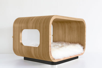 The LUNA Bed in White Oak - My American Goods