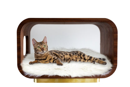 The LUNA Bed in Walnut - My American Goods