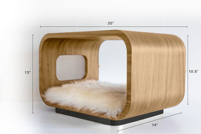 The LUNA Bed in White Oak - My American Goods