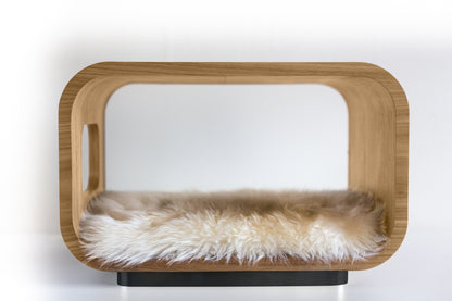 The LUNA Bed in White Oak - My American Goods