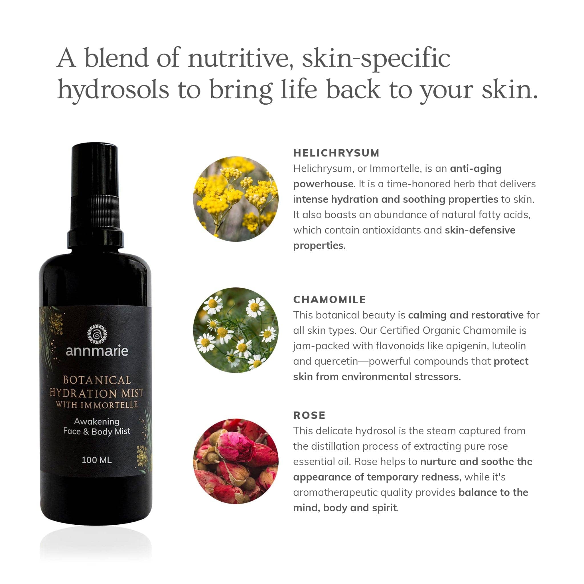 Annmarie Skin Care HIDDEN Botanical Hydration Mist With Immortelle (100ml)
