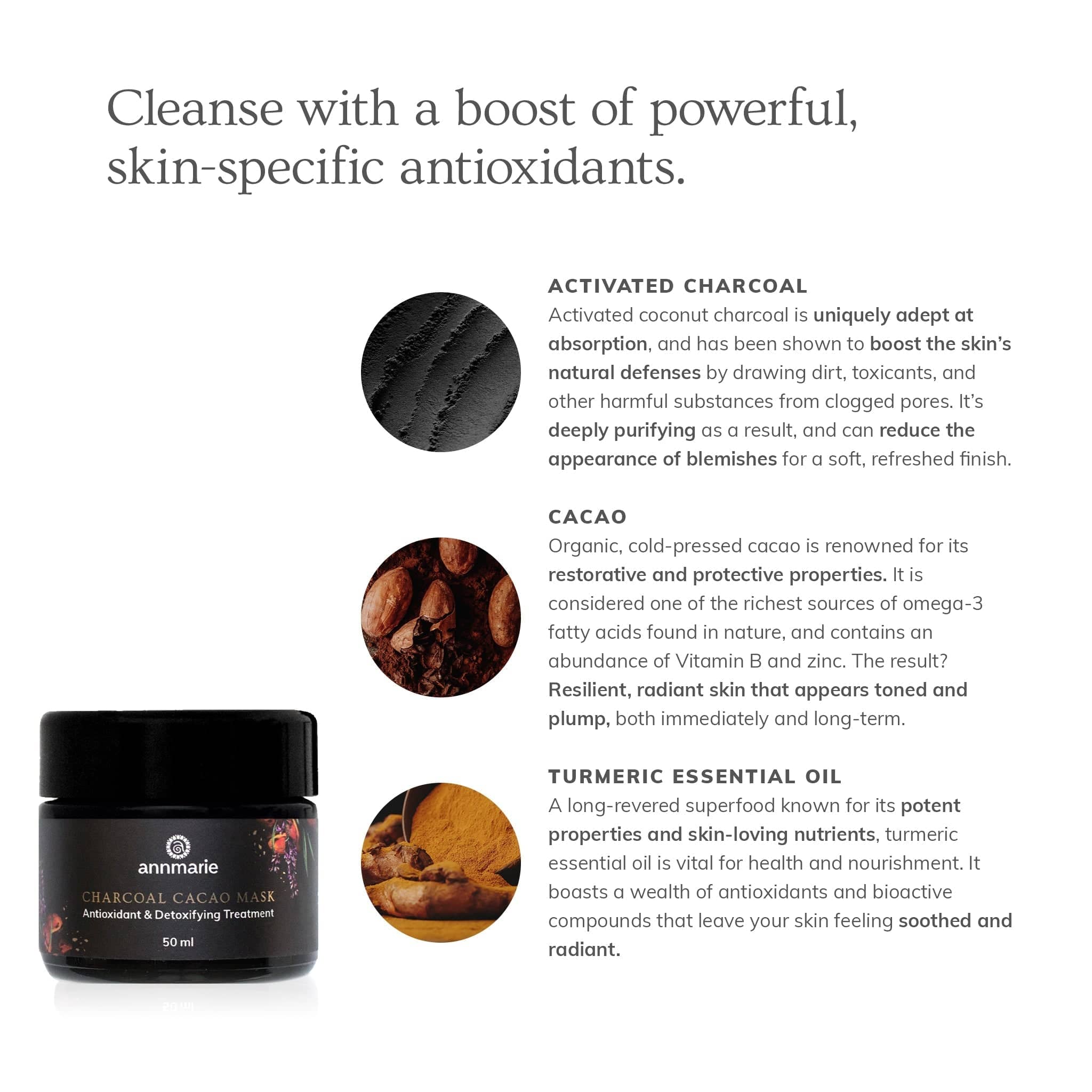 Annmarie Skin Care HIDDEN Charcoal Cacao Mask (50ml)