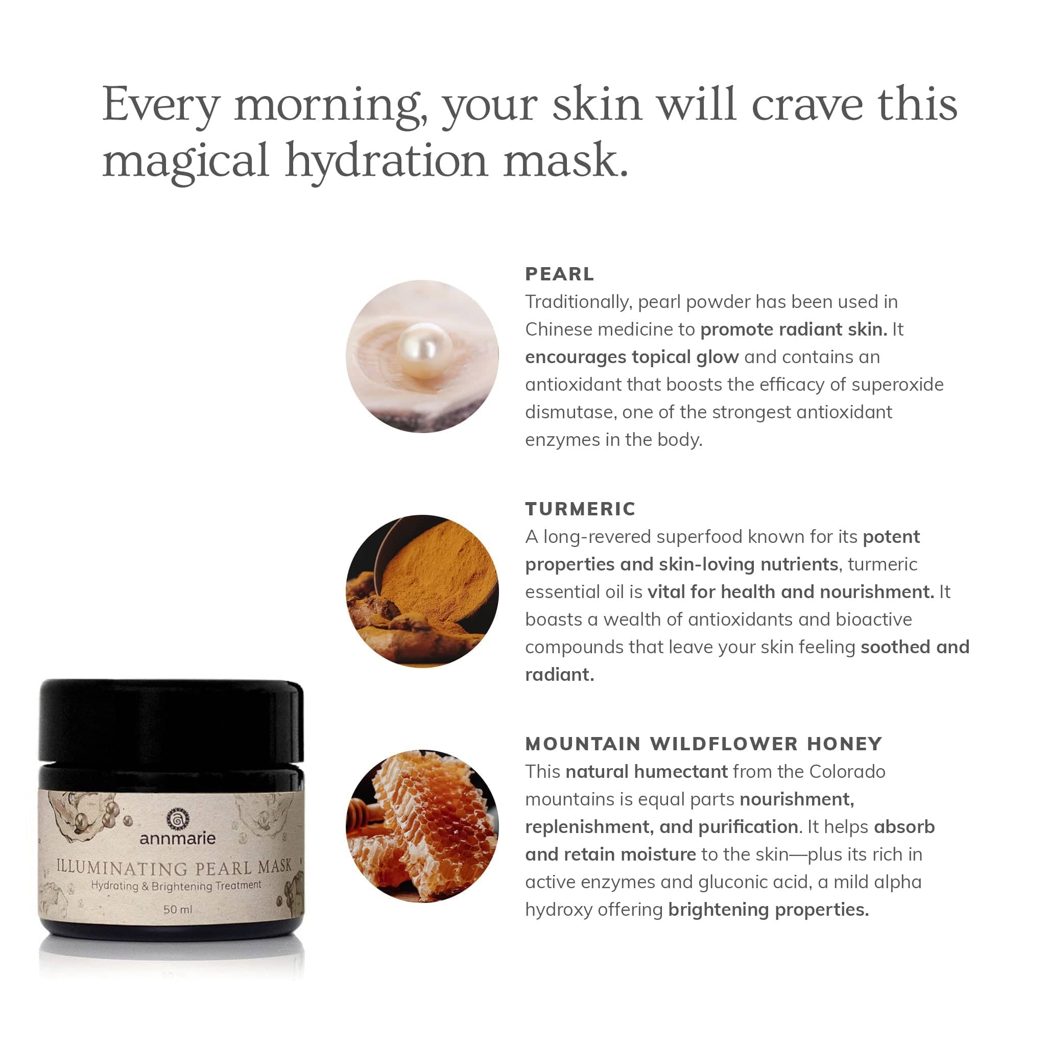 Annmarie Skin Care HIDDEN Illuminating Pearl Mask - Hydrating &amp; Brightening Treatment (50ml)