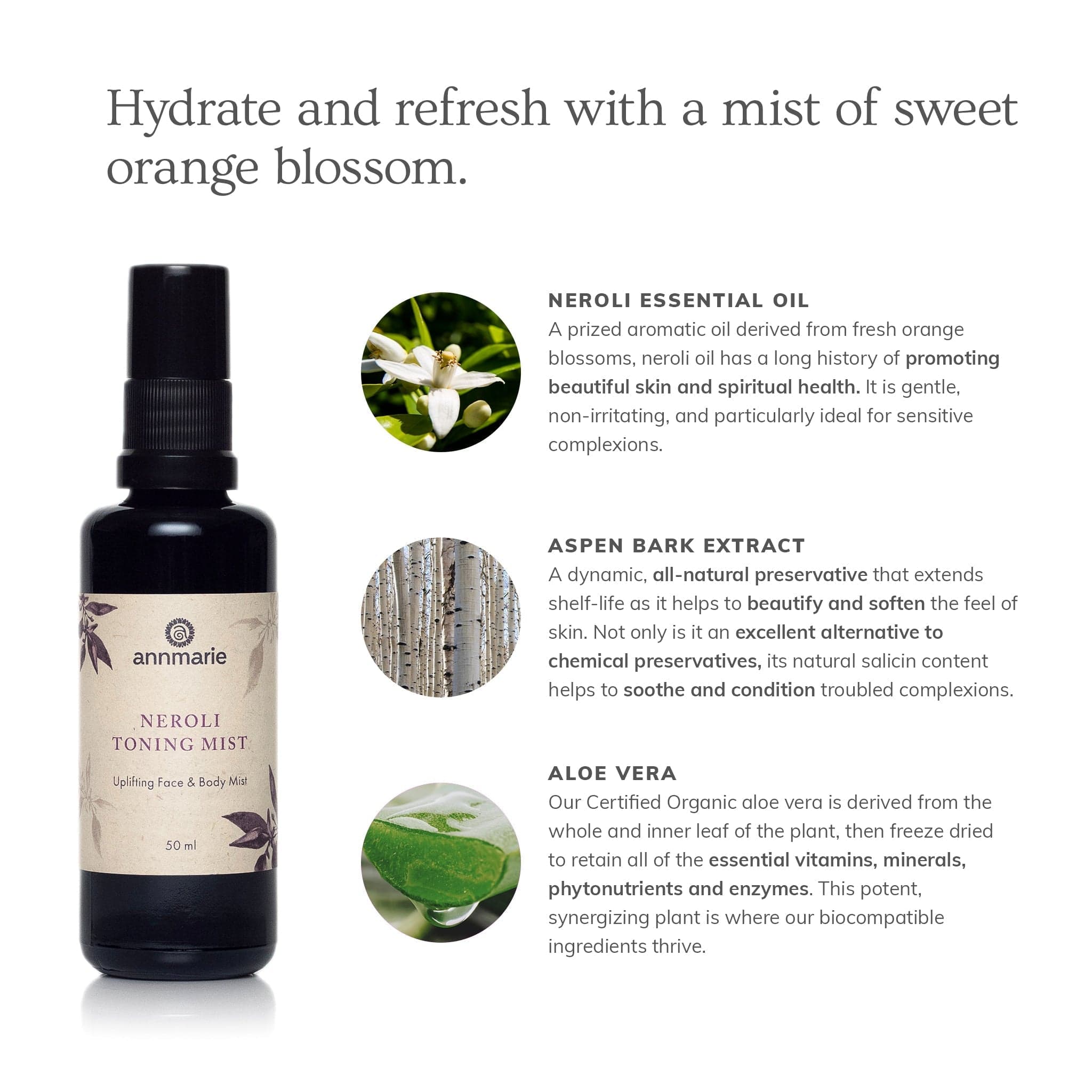 Annmarie Skin Care HIDDEN Neroli Toning Mist (50ml)