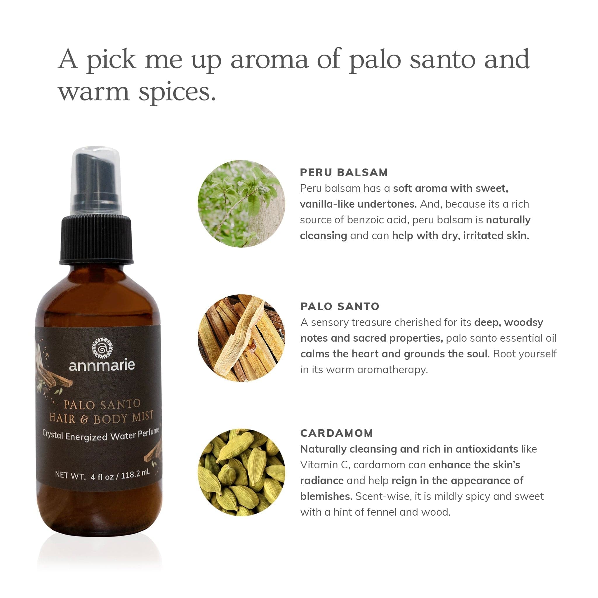 Annmarie Skin Care HIDDEN Palo Santo Hair &amp; Body Mist (4oz)