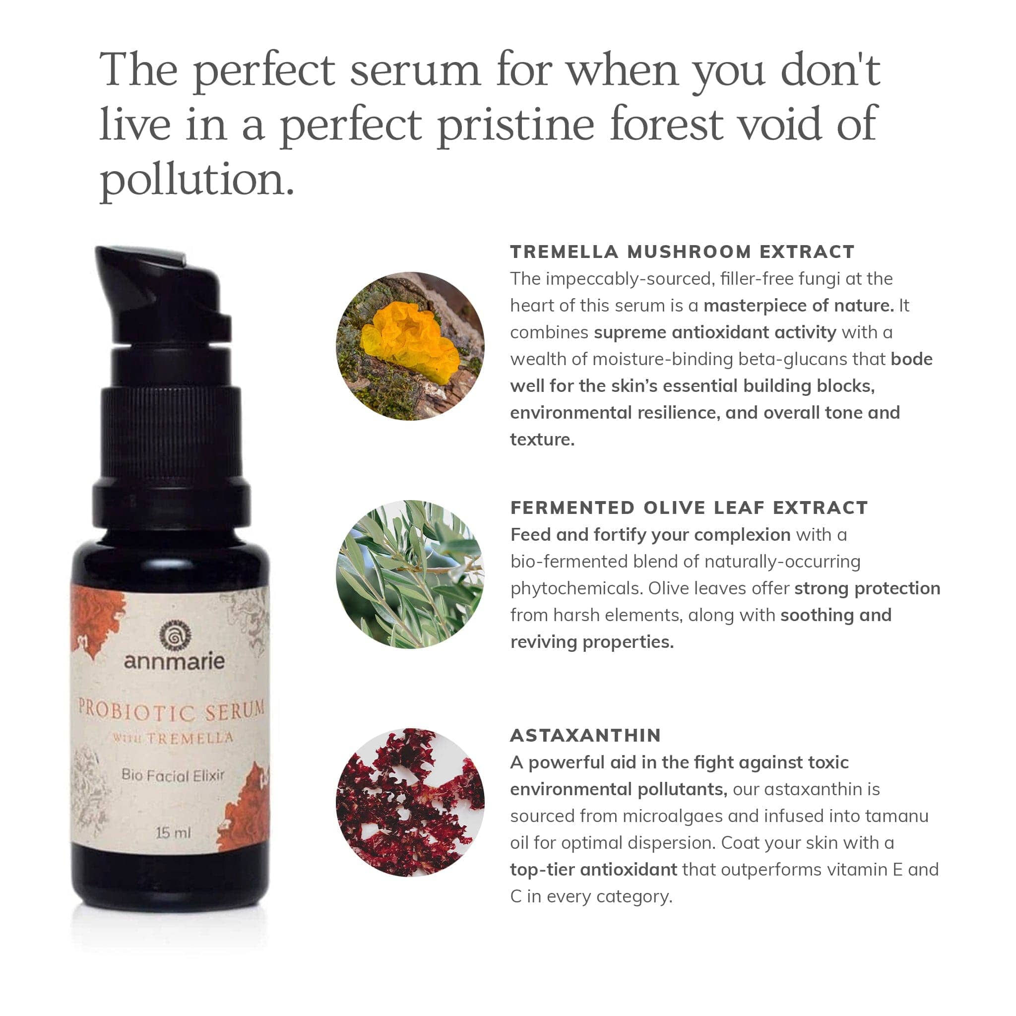 Annmarie Skin Care HIDDEN Probiotic Serum With Tremella - Bio Facial Elixir (15ml)