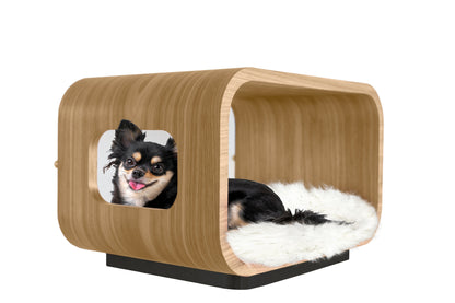 The LUNA Bed in White Oak - My American Goods